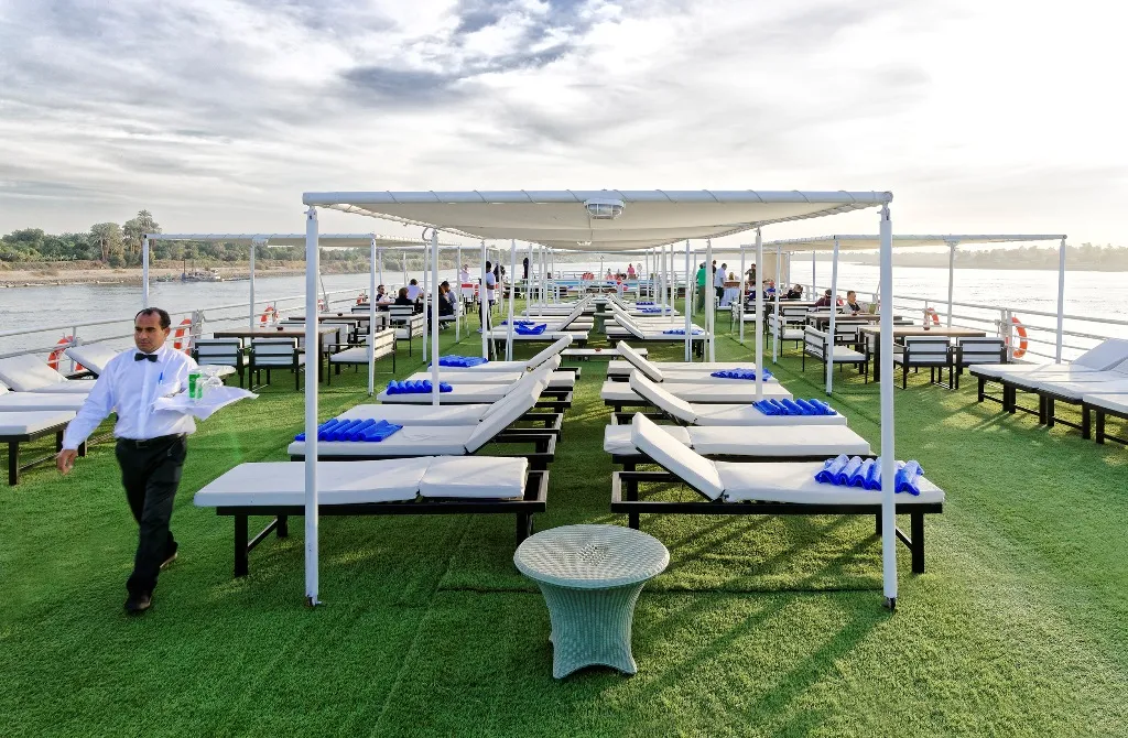 Sun deck of the MS Nile Style Nile Cruise Nile cruise